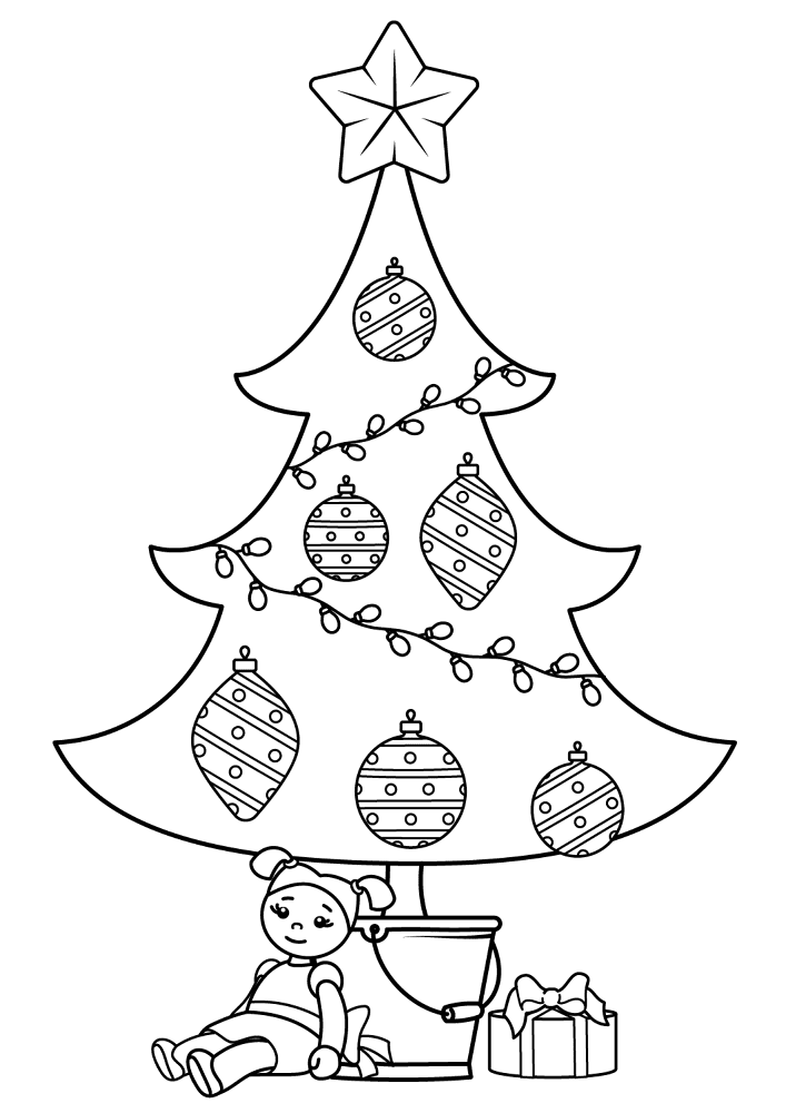 Desenho de Natal para colorir