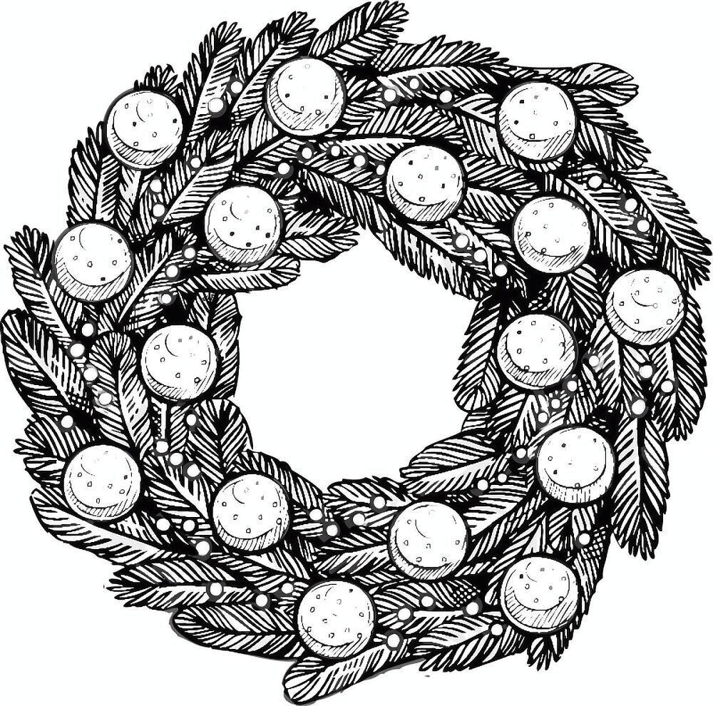 Desenho de Natal para colorir