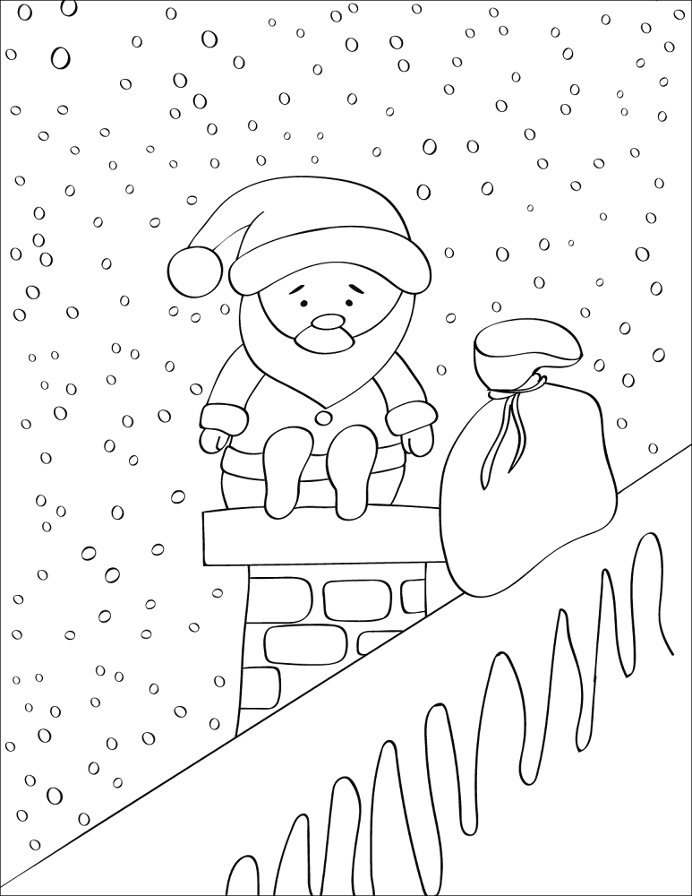 Desenho de Natal para colorir