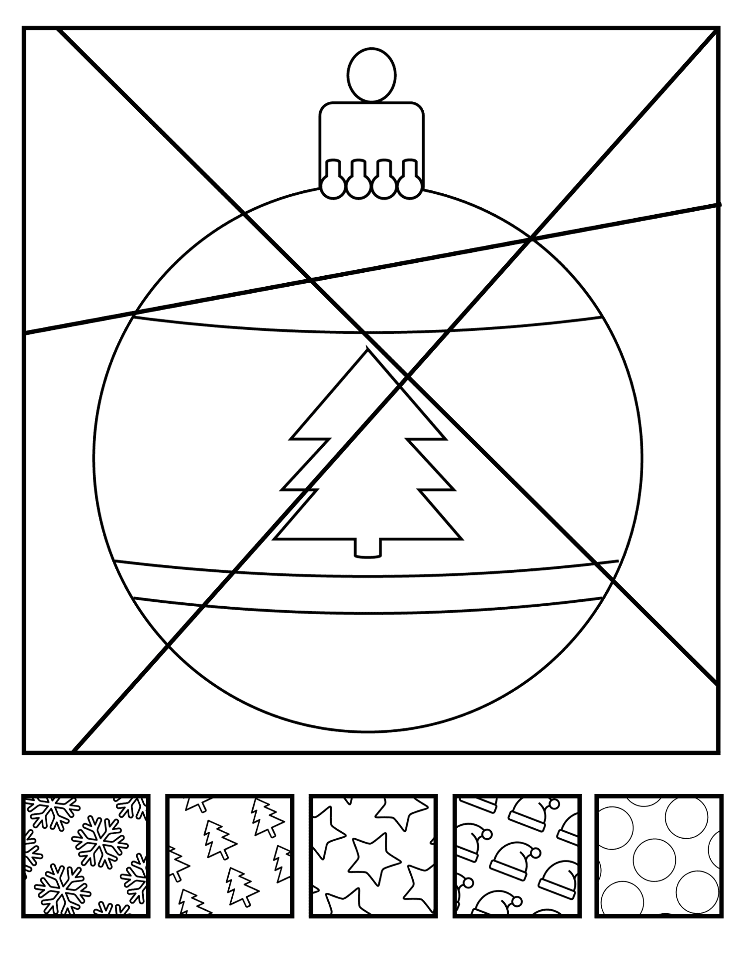 Desenho de Natal para colorir