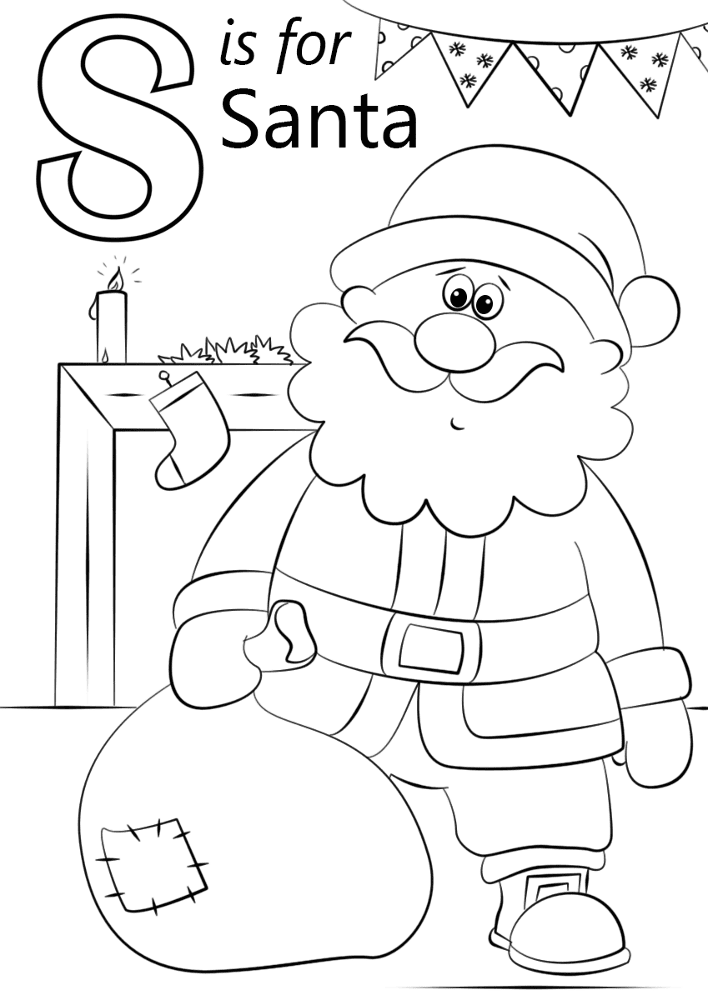 Desenho de Natal para colorir