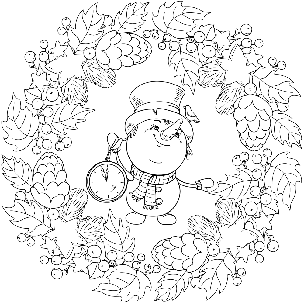 Desenho de Natal para colorir