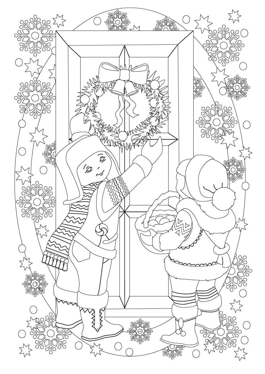 Desenho de Natal para colorir