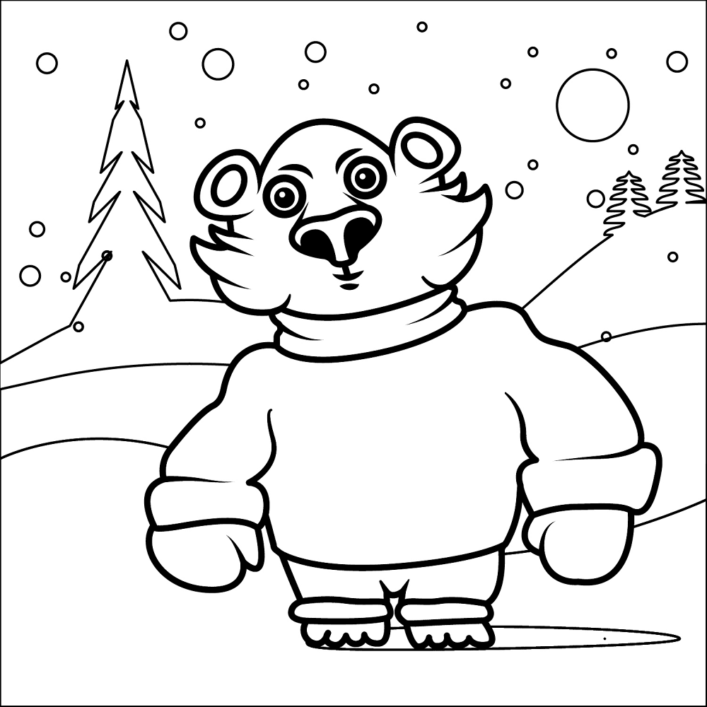 Desenho de Natal para colorir