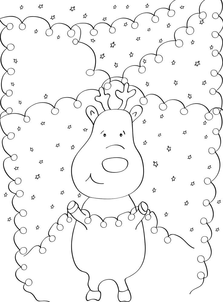 Desenho de Natal para colorir
