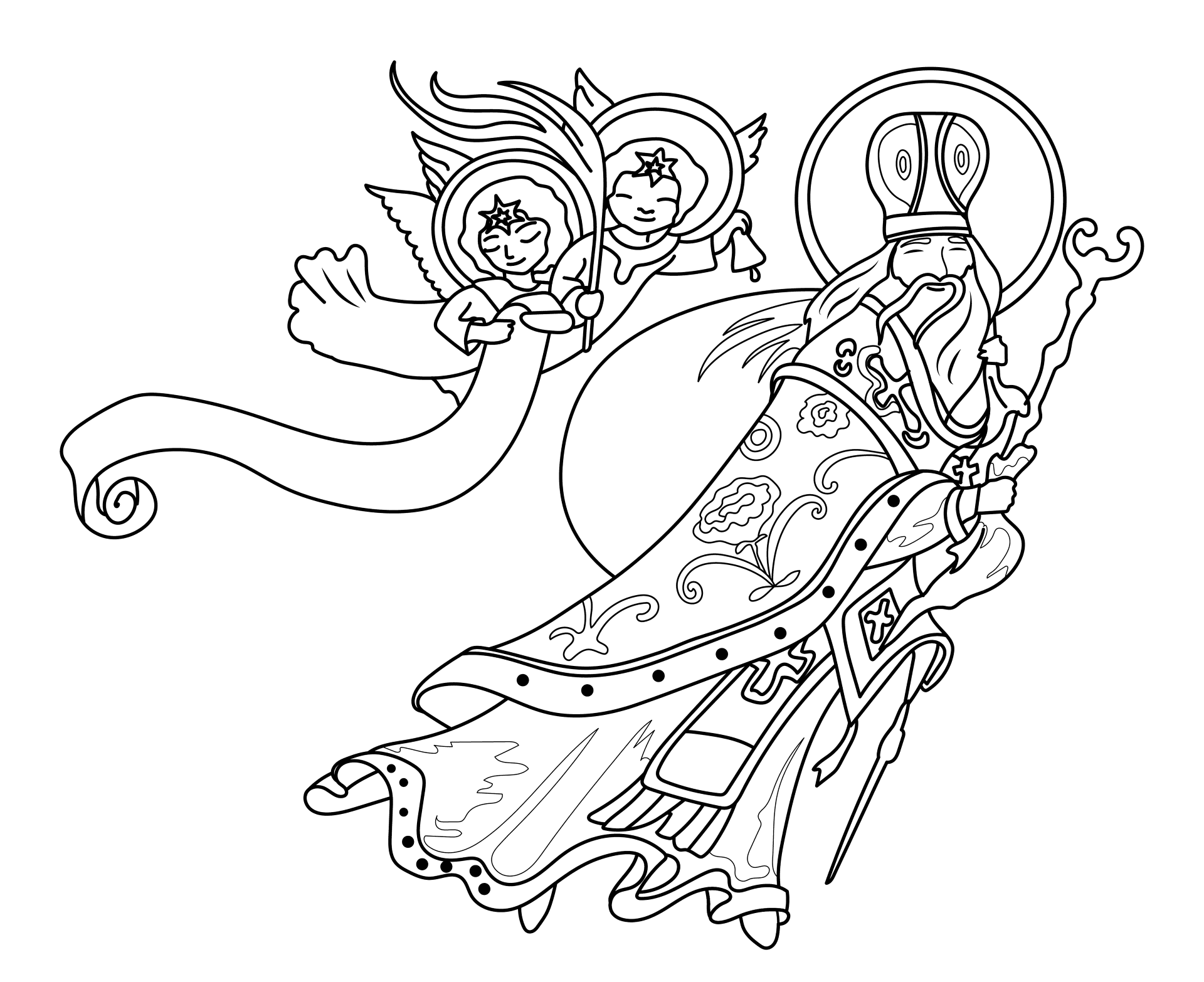 Desenho de Natal para colorir