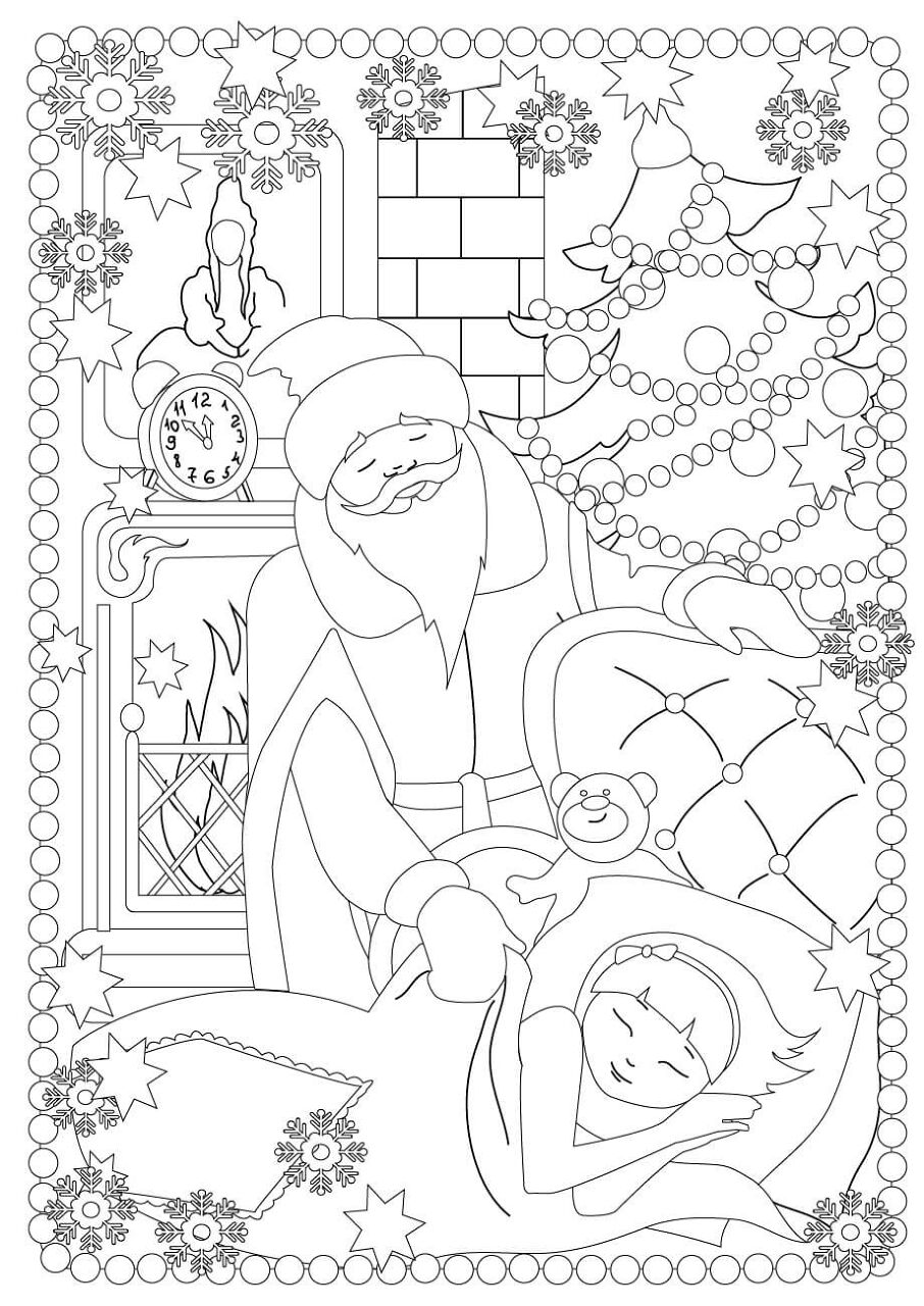 Desenho de Natal para colorir