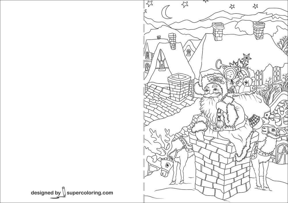 Desenho de Natal para colorir