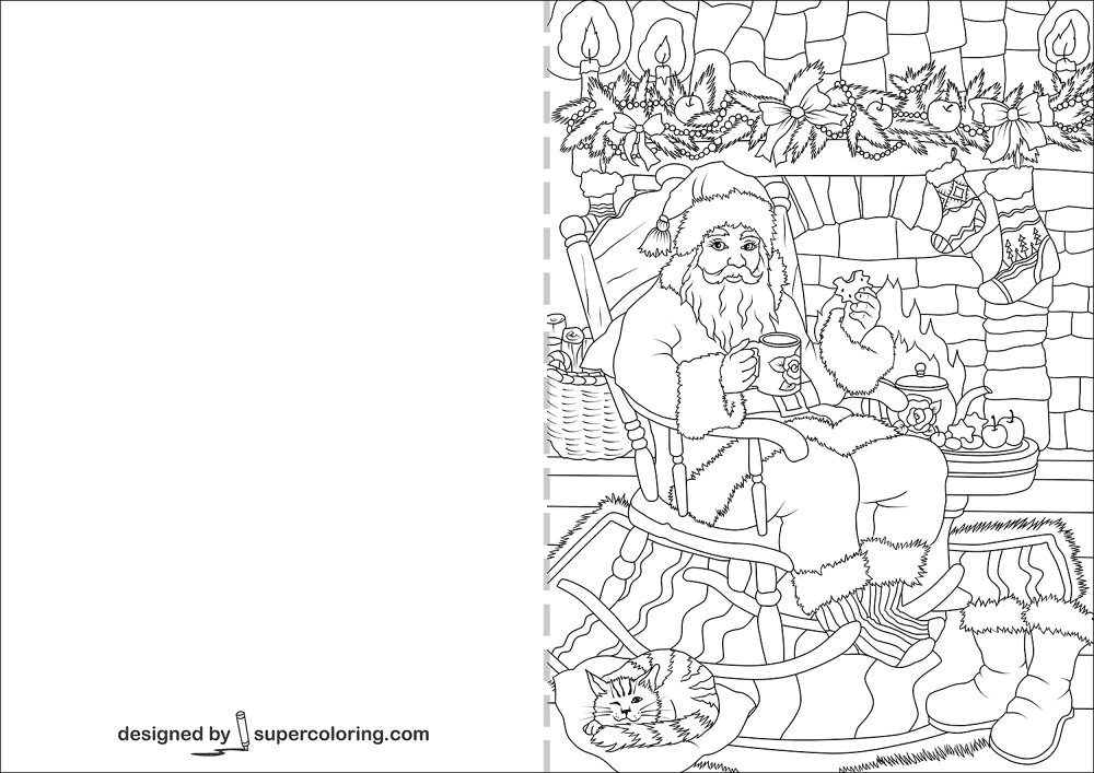 Desenho de Natal para colorir