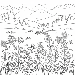 Desenho de Natureza para colorir e imprimir: número 9