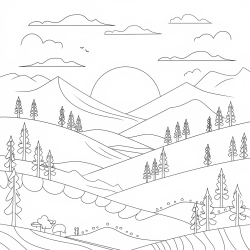 Desenho de Natureza para colorir e imprimir: número 11