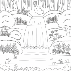 Desenho de Natureza para colorir e imprimir: número 20