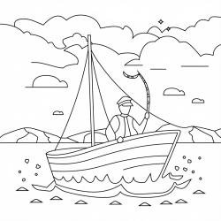 Desenho de Navios para colorir e imprimir: número 11