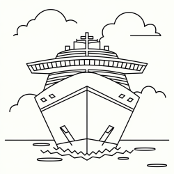 Desenho de Navios para colorir e imprimir: número 20