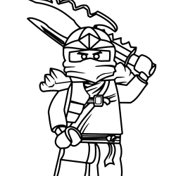 Desenho de Ninja para colorir e imprimir: número 14