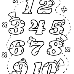 Desenho de Numeros para colorir e imprimir: número 8
