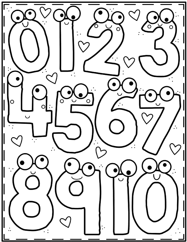 Desenho de Numeros para colorir e imprimir: número 15