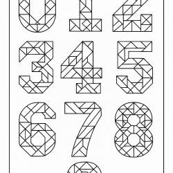 Desenho de Numeros para colorir e imprimir: número 17