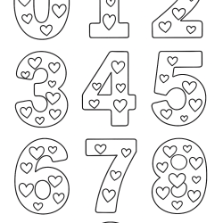 Desenho de Numeros para colorir e imprimir: número 18