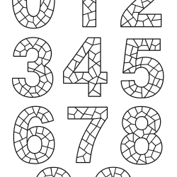 Desenho de Numeros para colorir e imprimir: número 21