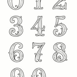 Desenho de Numeros para colorir e imprimir: número 22