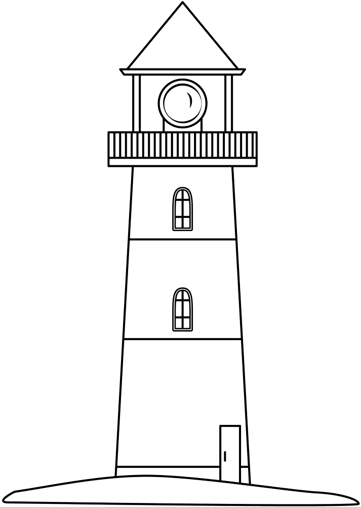 Desenho de Oceano para colorir e imprimir: número 1
