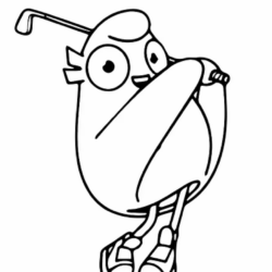 Desenho de Olimpiadas para colorir e imprimir: número 5