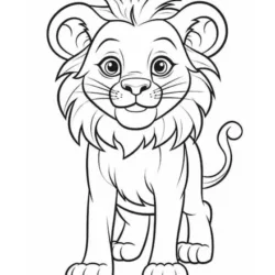 Desenho de Onca para colorir e imprimir: número 2