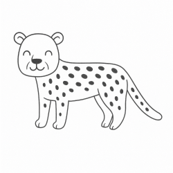 Desenho de Onca para colorir e imprimir: número 10