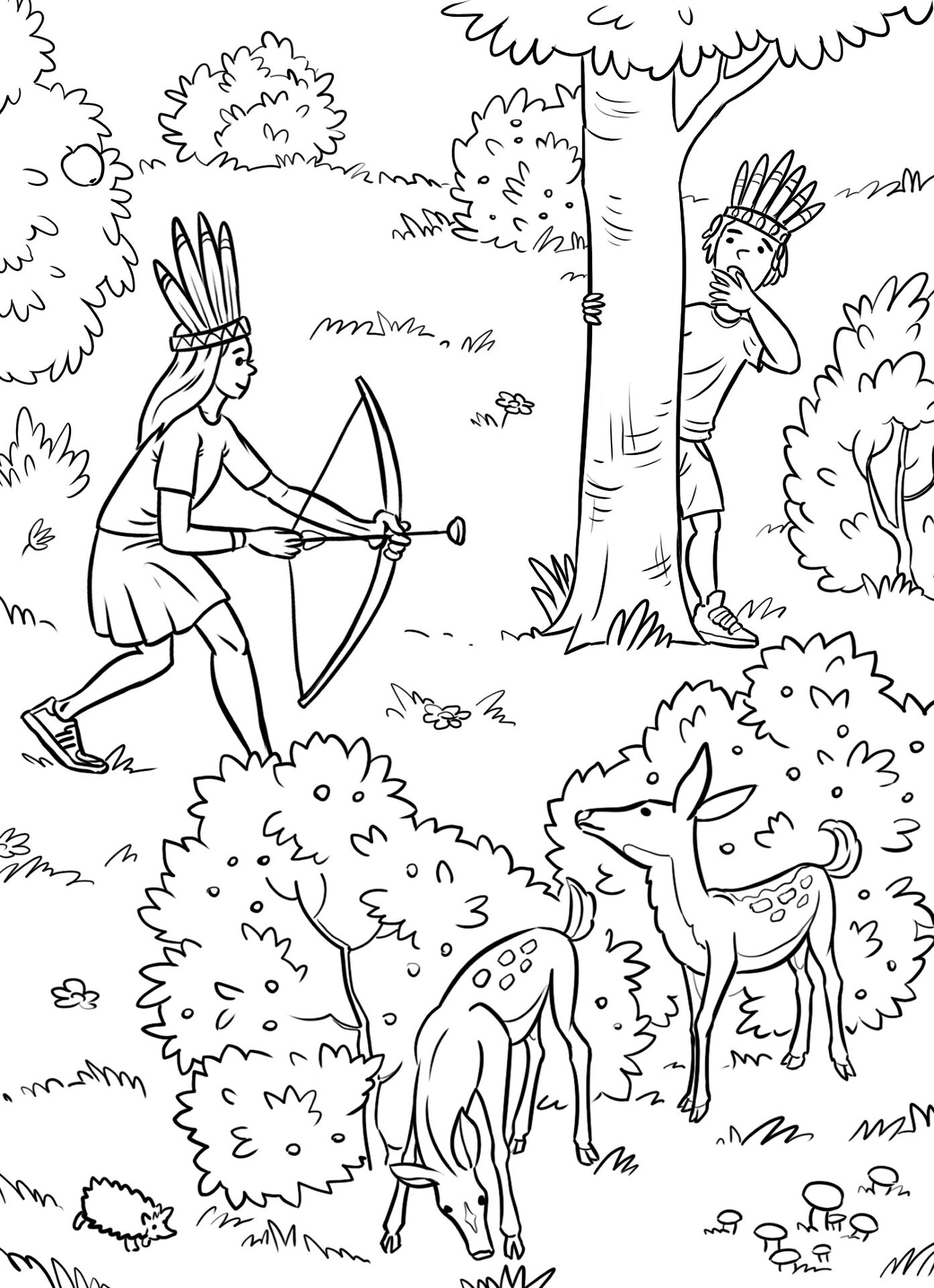 Desenho de Ouriço para colorir e imprimir: número 24