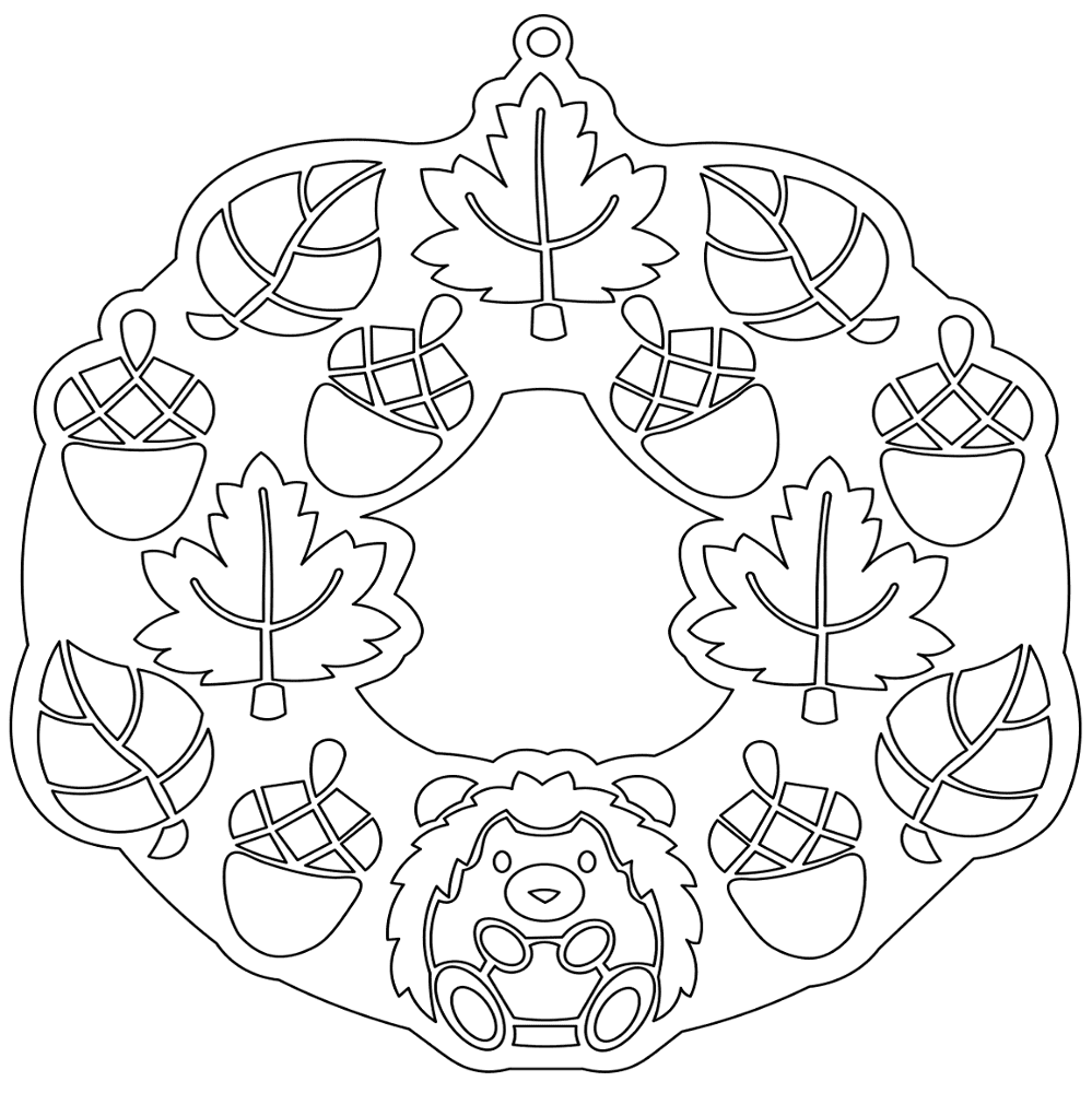 Desenho de Ouriço para colorir e imprimir: número 31