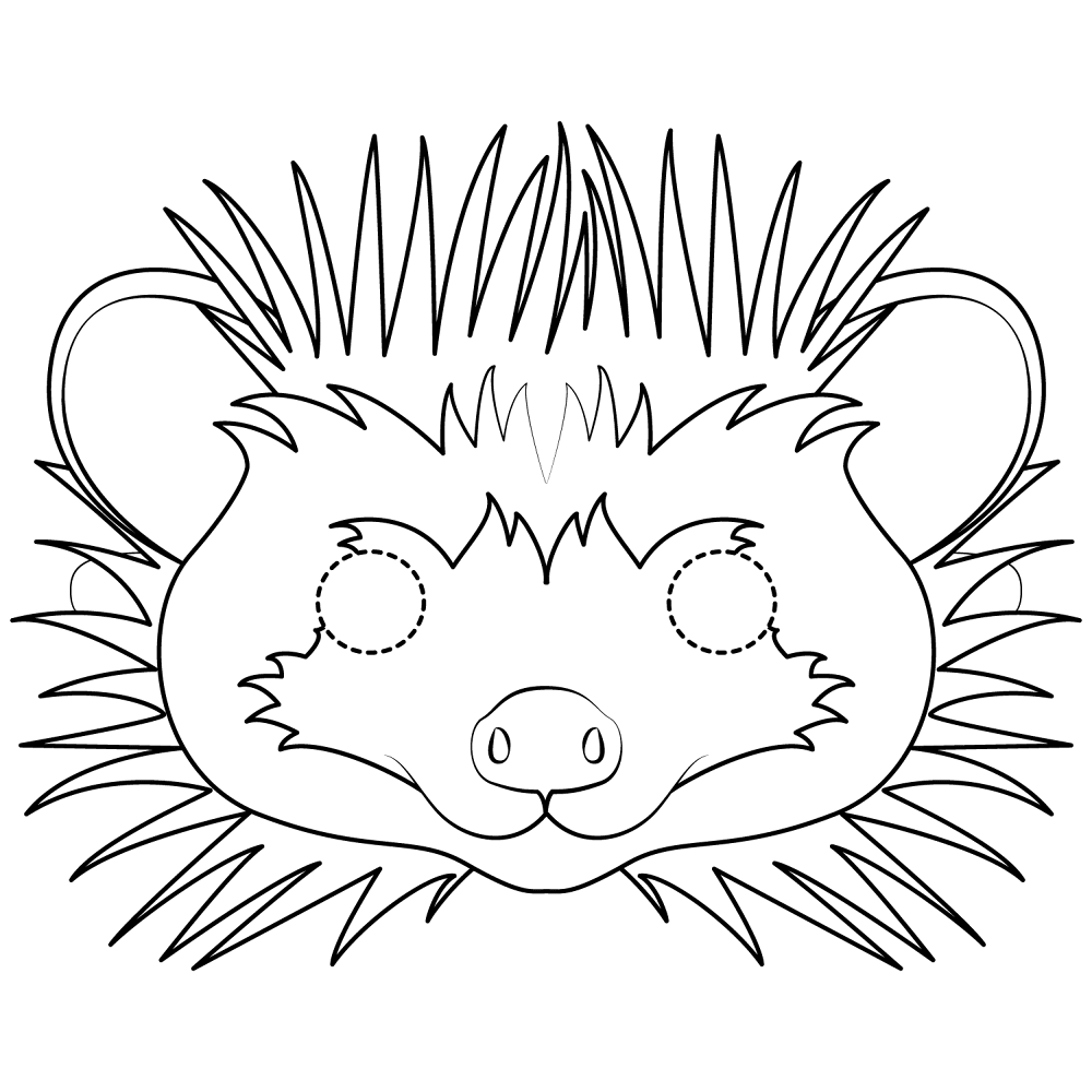Desenho de Ouriço para colorir