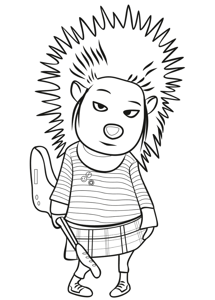 Desenho de Ouriço para colorir