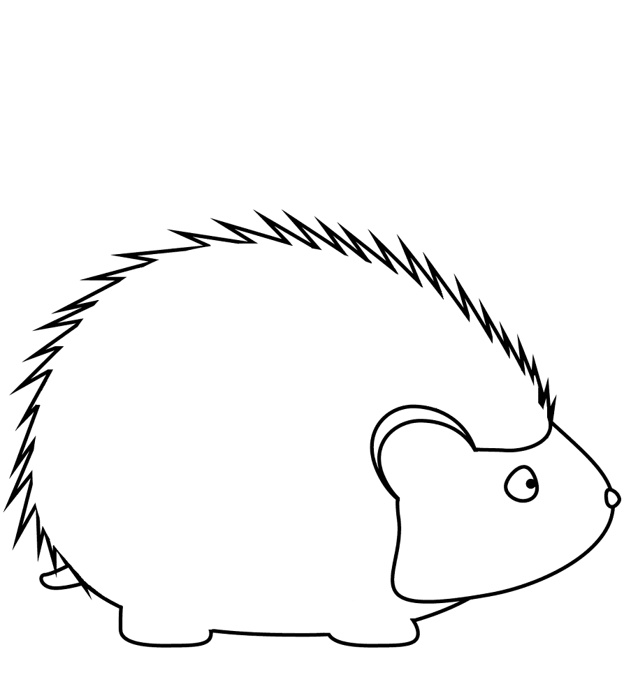 Desenho de Ouriço para colorir