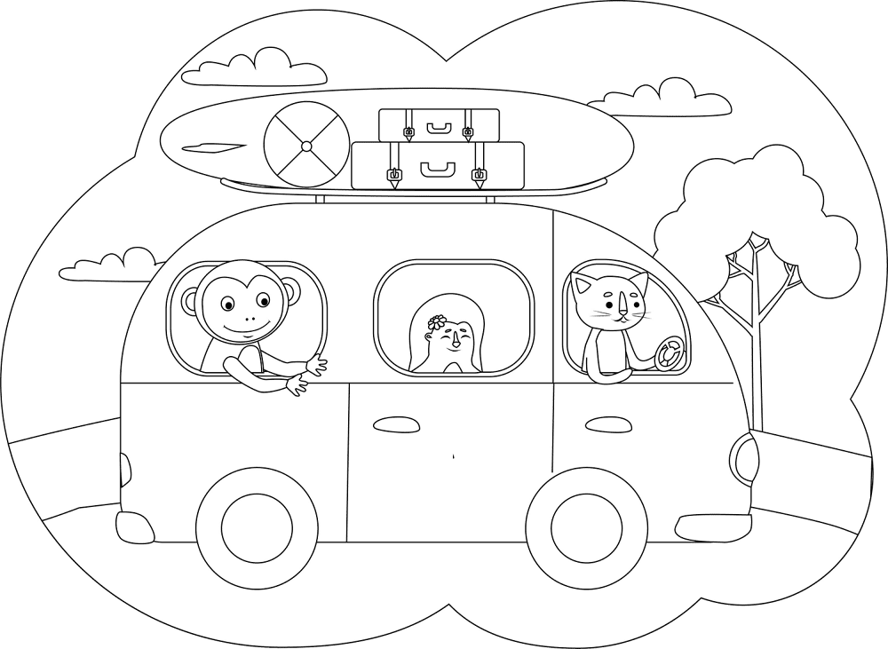 Desenho de Ouriço para colorir