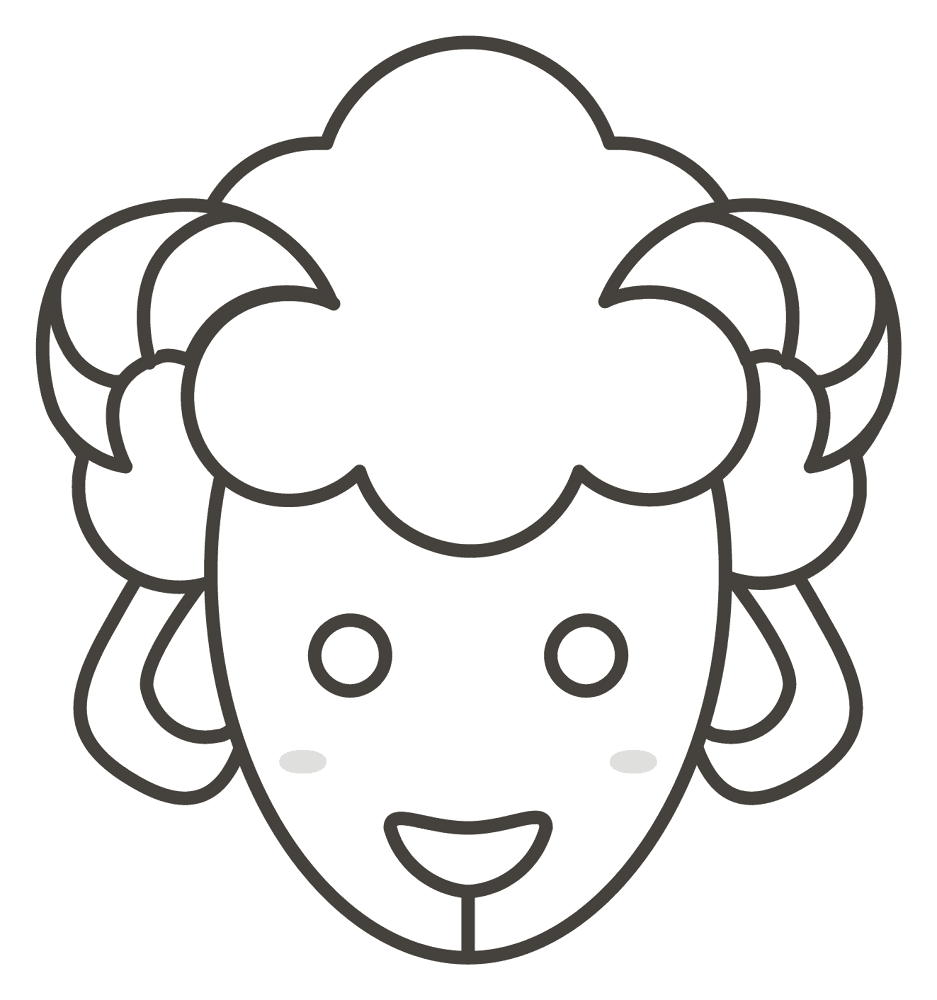 Desenho de Ovelhas para colorir e imprimir: número 31