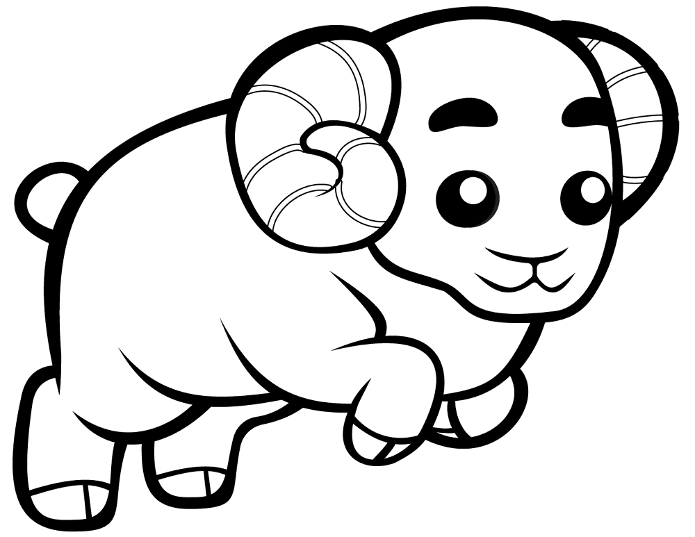 Desenho de Ovelhas para colorir