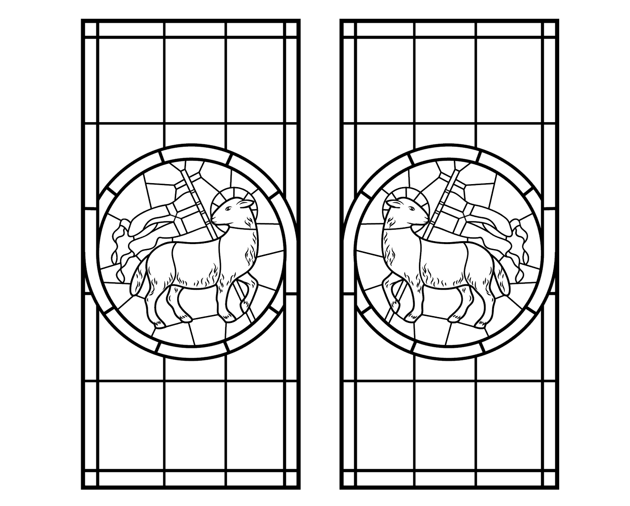 Desenho de Ovelhas para colorir