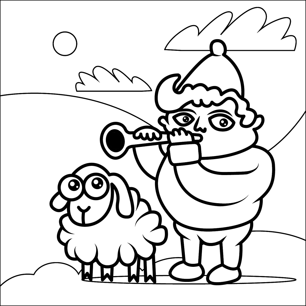 Desenho de Ovelhas para colorir