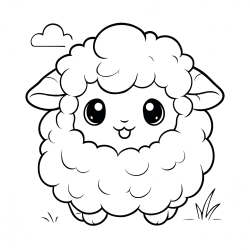 Desenho de Ovelhas para colorir