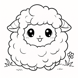 Desenho de Ovelhas para colorir