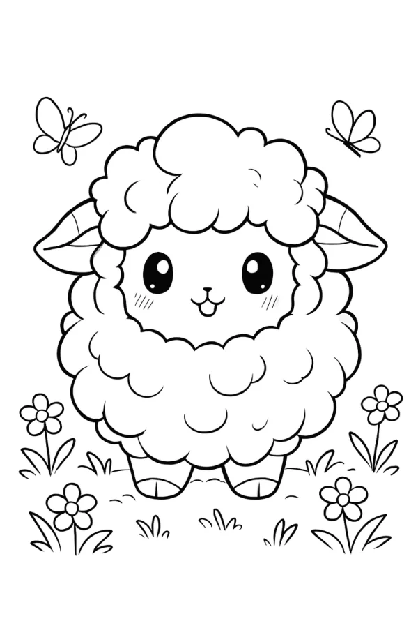 Desenho de Ovelhas para colorir