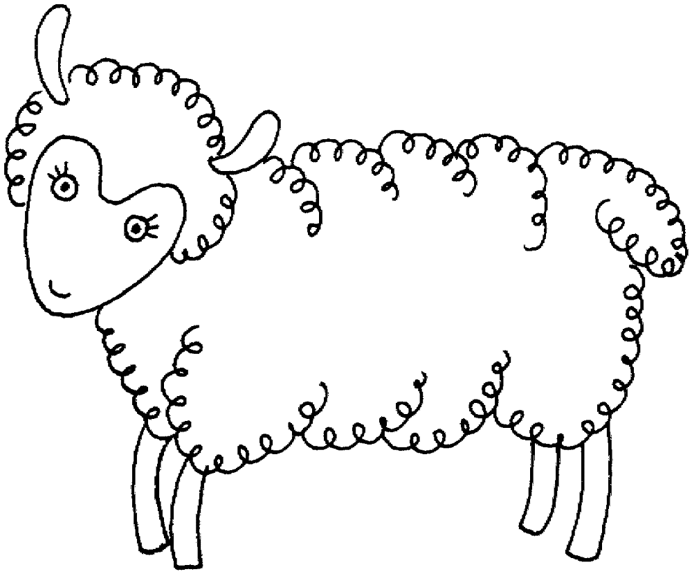 Desenho de Ovelhas para colorir