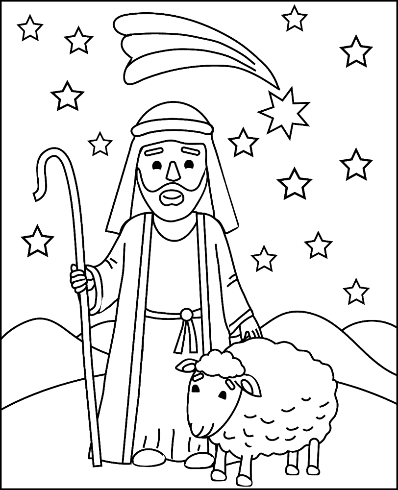 Desenho de Ovelhas para colorir