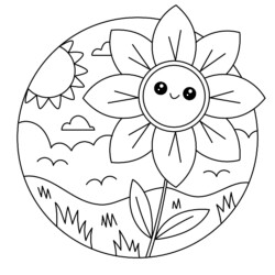 Desenho de Paisagens para colorir e imprimir: número 9