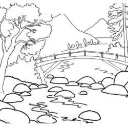Desenho de Paisagens para colorir e imprimir: número 12