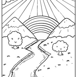 Desenho de Paisagens para colorir e imprimir: número 15