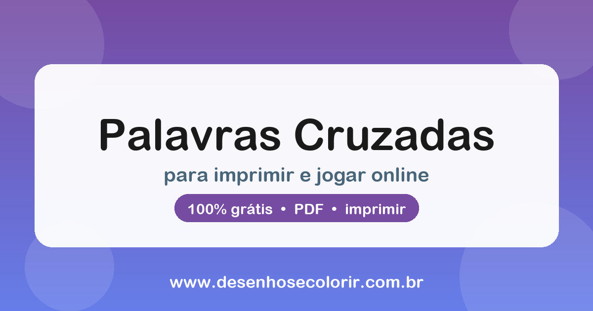 Desenho de Palavras Cruzadas para colorir e imprimir: número 1