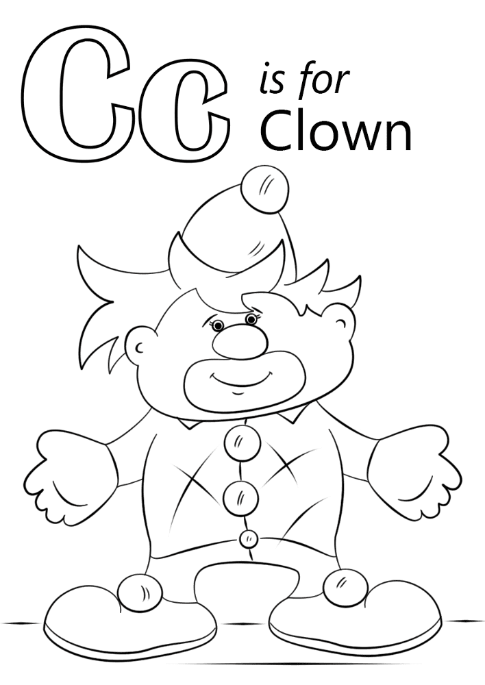 Desenho de Palhaco para colorir e imprimir: número 11