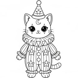 Desenho de Palhaco para colorir e imprimir: número 12